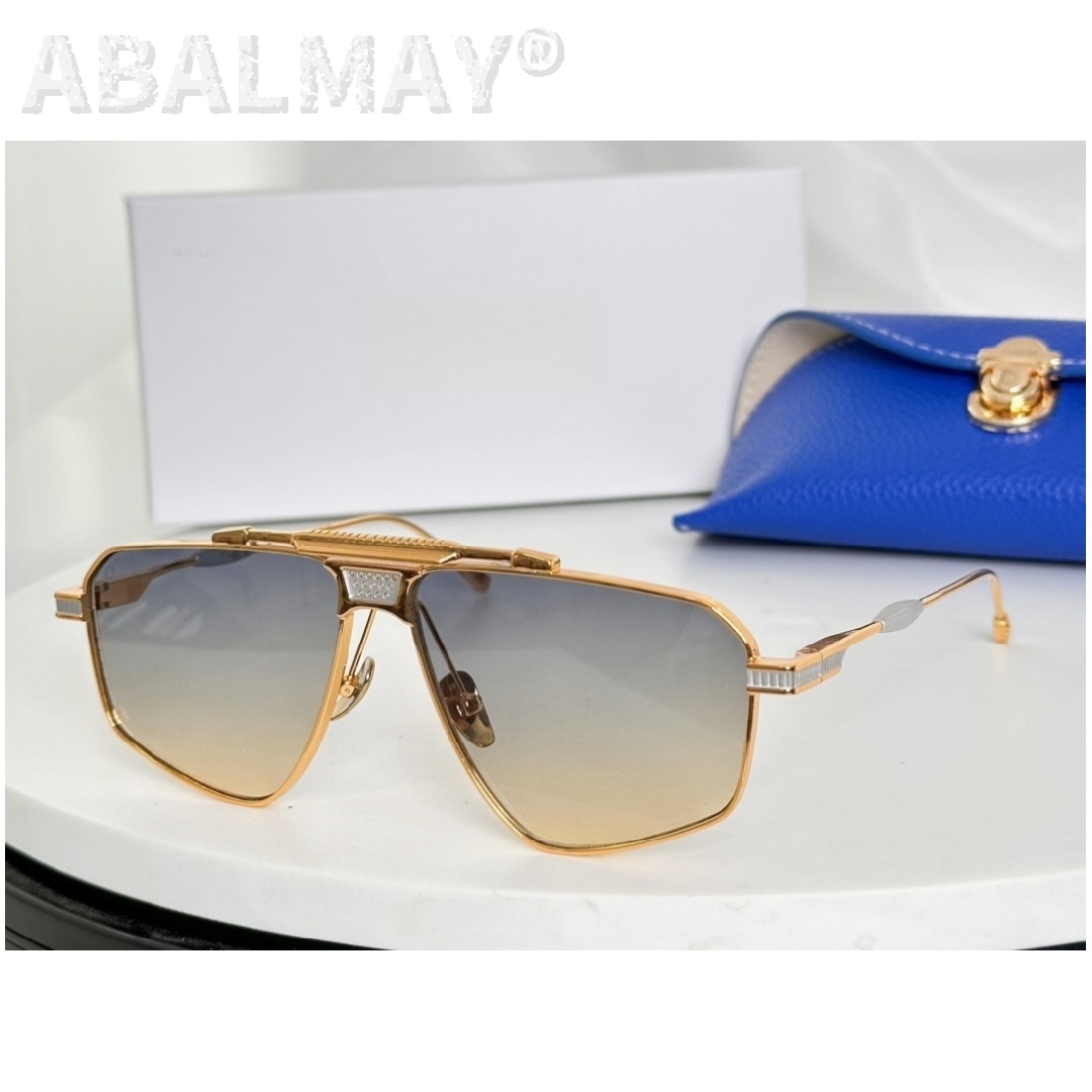 Nouvelles lunettes de soleil de créateur pour femmes et hommes SCUD SIZE 58-12, qualité supérieure, marque de luxe, en acétate, protection UV400, monture en titane