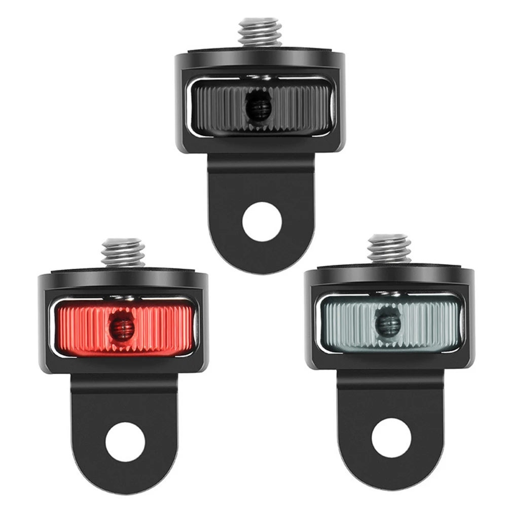 Adaptador de trípode giratorio de 360 ° para cámara GoPro Hero 12, 11, 10, 9, montaje CNC para Insta360 ONE X3 X2 Xiaomi 4K, 1/4 pulgadas