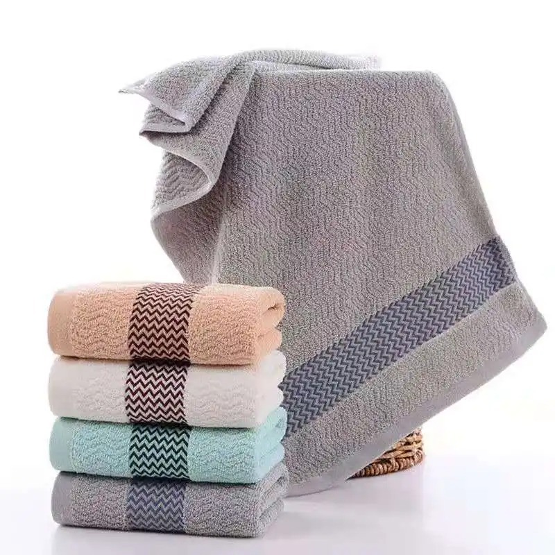 2枚のタオル 厚手の吸収性タオル 純綿 速吸収性 ソフト 速乾性 厚手のフェイスタオル サイズ@@サイズの詳細は下記を参照してください