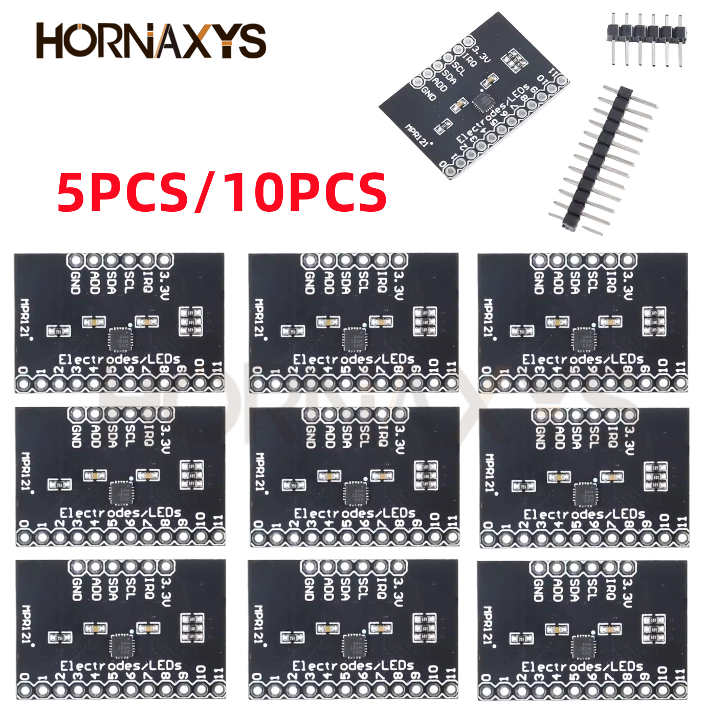 5 шт./10 шт. MPR121 Breakout V12 емкостный сенсорный модуль контроллера I2C клавиатура макетная плата для Arduino