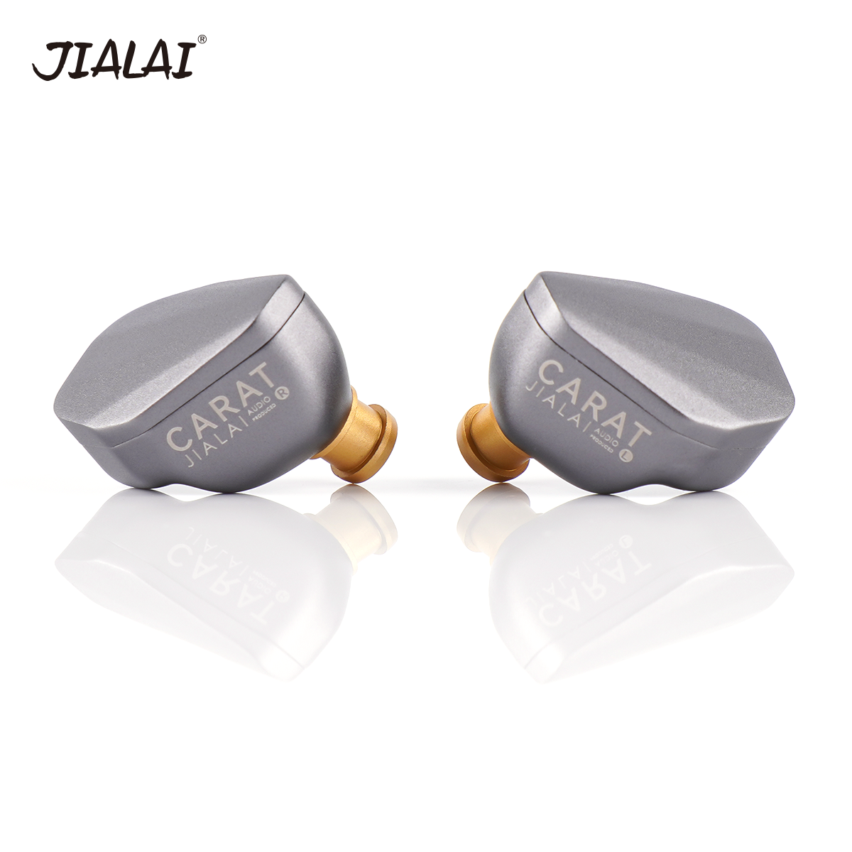 JIALAI Carat HiFi auriculares de música con cable 10mm chapado en titanio DLC dinámico Vocal en el oído Monitor 0,78 auriculares con interfaz de 2 pines