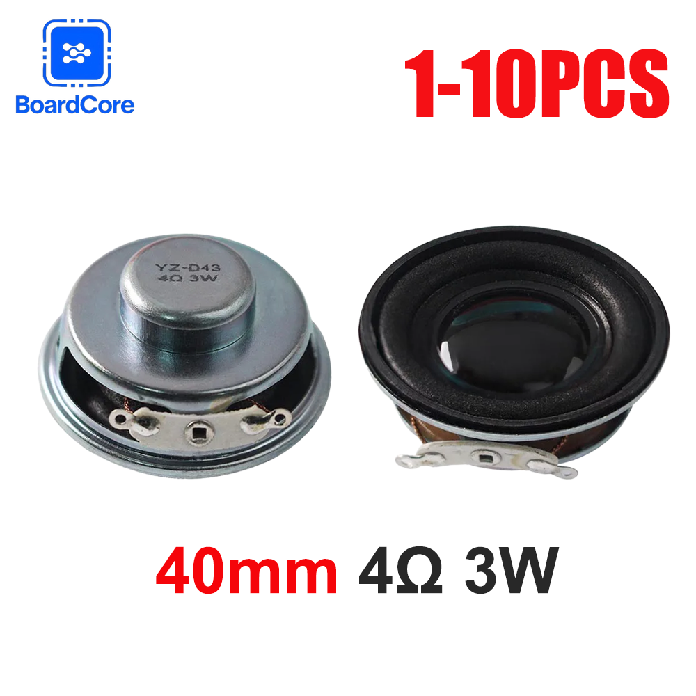 1-10개 40mm 스피커 4R 3W 미니 앰프/블루투스 스피커 -와트 4옴 40mm 소형 스피커 DIY 전자제품용