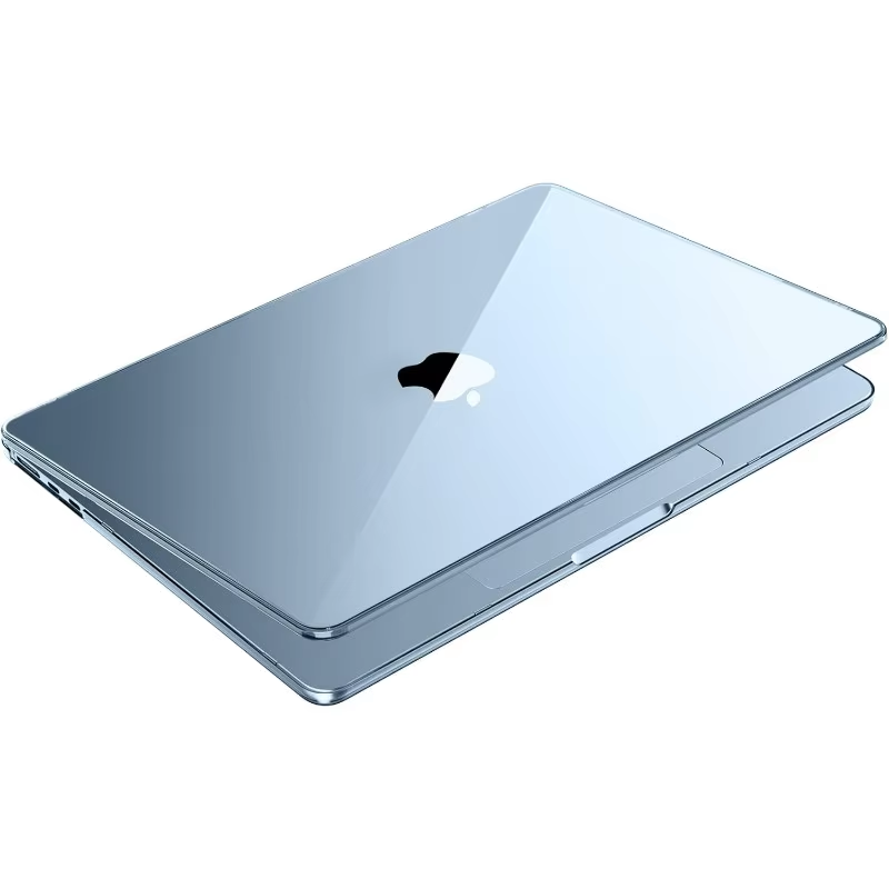 100% ультра-прозрачный, небьющийся корпус для MacBook Pro 13 дюймов (M2/M1 2025, 2022-2017 A2159, A1706) —sturdy, мягкий, устойчивый к царапинам