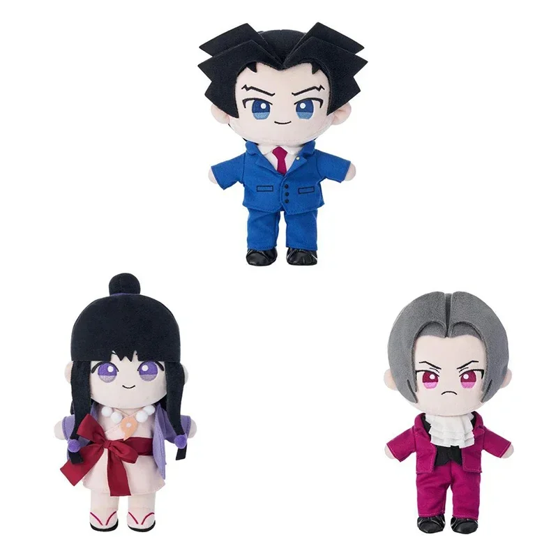 Boneka Anime Ace Attorney Phoenix Wright Miles Edgeworth 25Cm Boneka Lembut Natal untuk Hadiah Ulang Tahun Anak-anak
