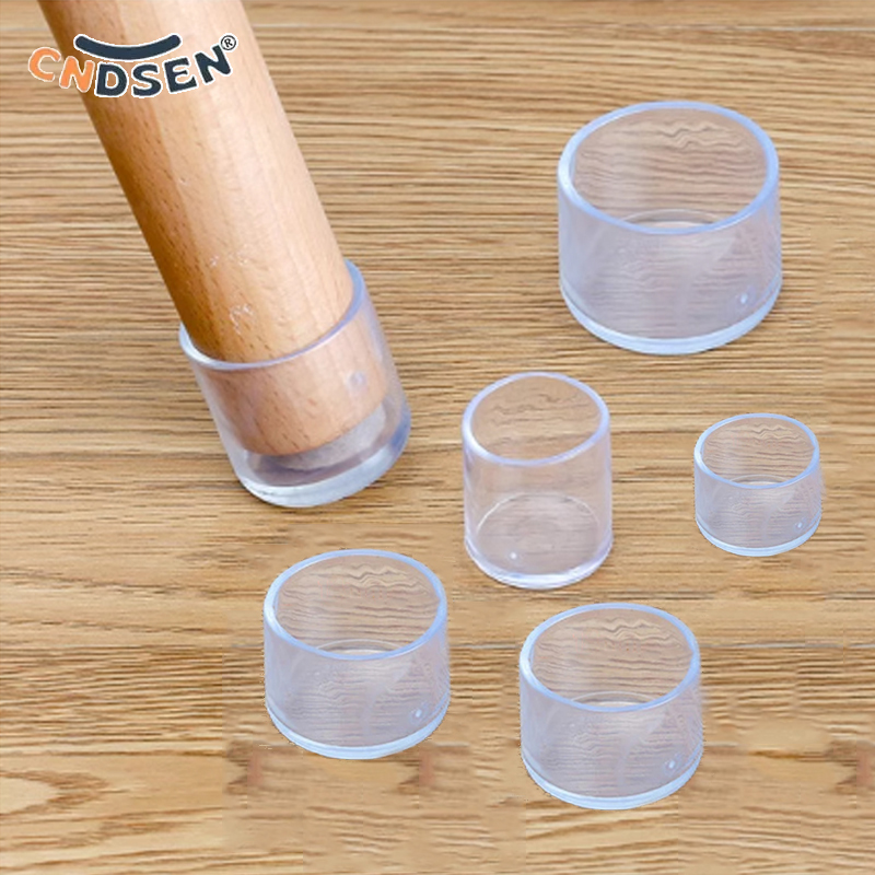 2-10 pçs transparente redondo antiderrapante móveis cobre cadeira perna tampões de borracha pés protetor almofadas nivelamento pés decoração diâmetro 16mm-30mm
