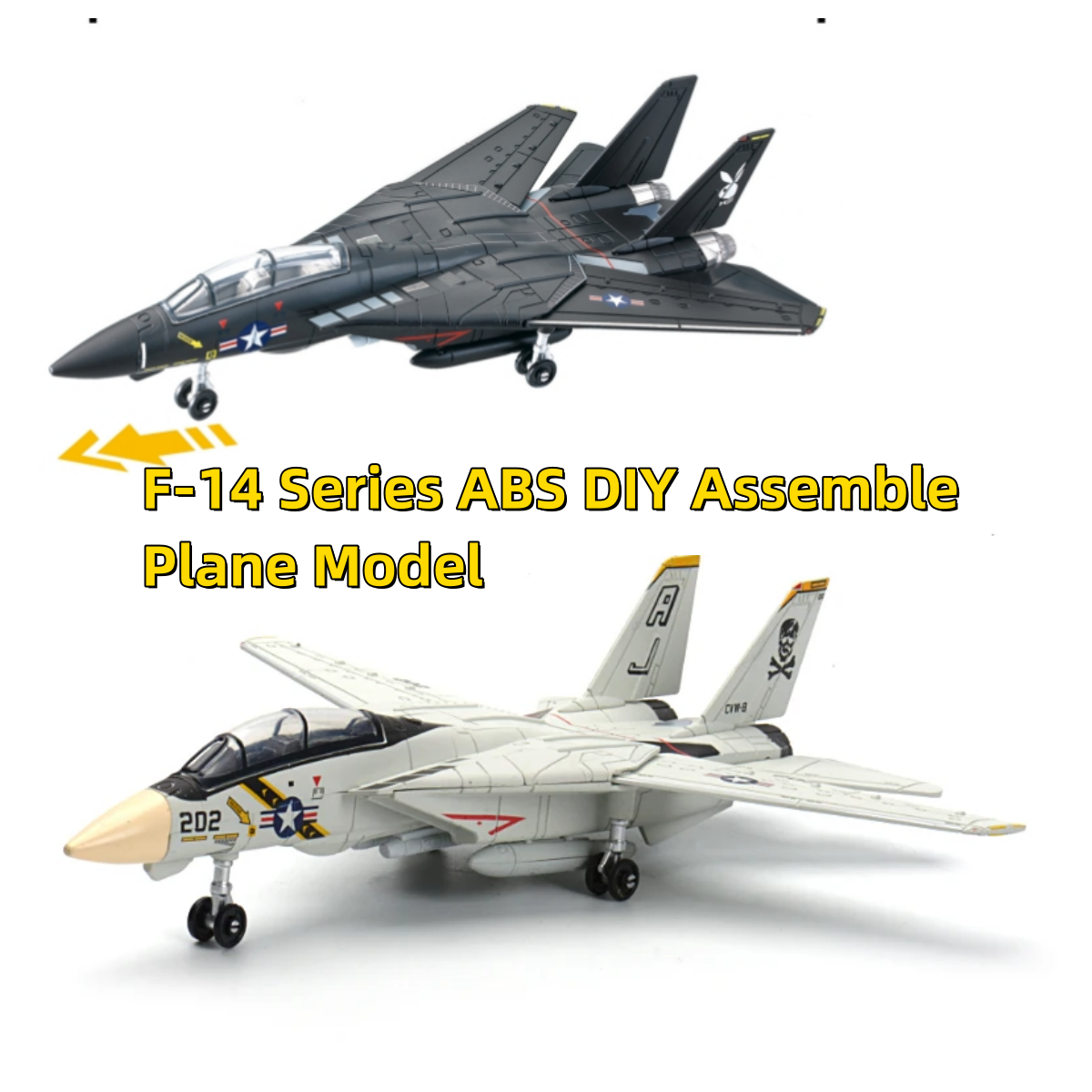 Diy F14 Tomcat Modell Flugzeug Kit 1/72 Montage Modell Spielzeug Flugzeuge ABS Militär Modell Spielzeug Für Geschenke Pädagogisches Spielzeug