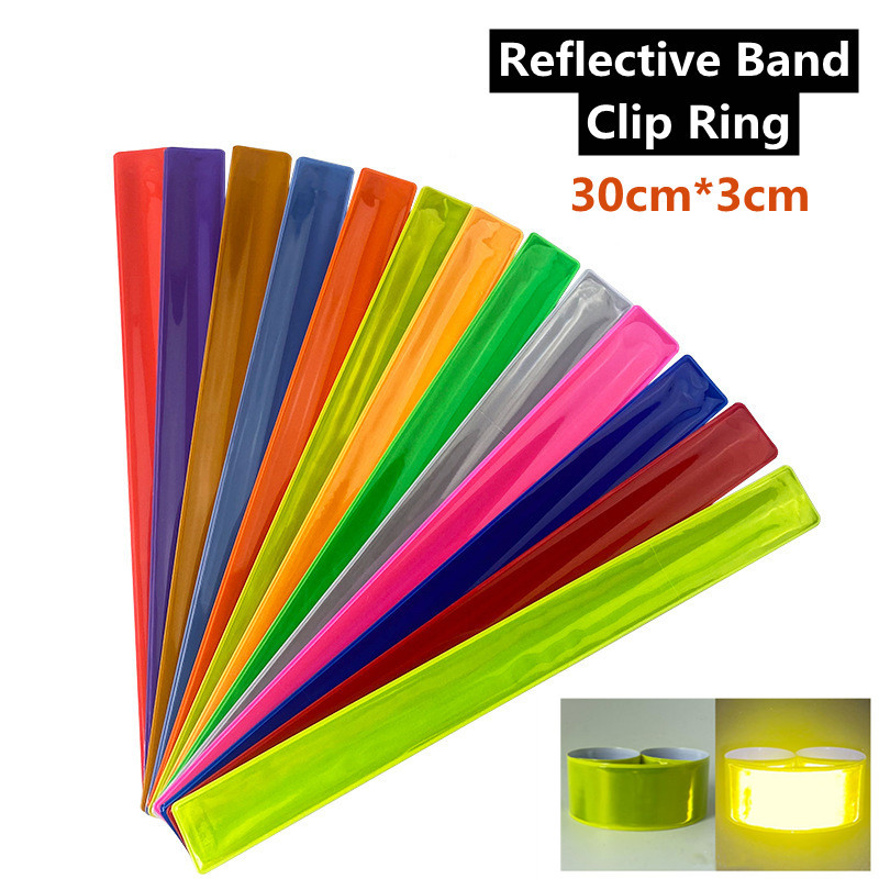 Bandes réfléchissantes pour enfants sécurité nocturne marche course cyclisme Bracelets de sécurité réflecteur pour choses Bracelets brassards 1Pc
