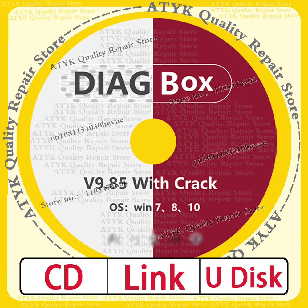 PP2000 logiciel Diagbox 9.85 avec fissure diagnostic Adaptation outils de réparation diagnostic pour voiture Obd2 scanner données de données outils de voiture