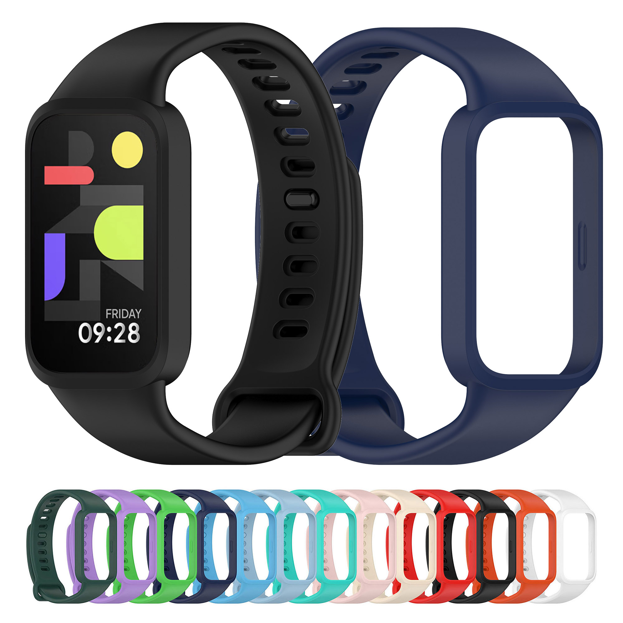 Silicone Strap For Xiaomi Smart Band 9 Active Bracelet Wristband For Redmi Band 3