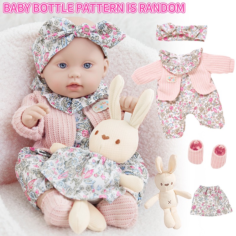 Bambole Reborn da 30 cm/12 pollici in vinile impermeabile Bebe Doll con vestiti Bambole realistiche Regalo giocattolo per bambini