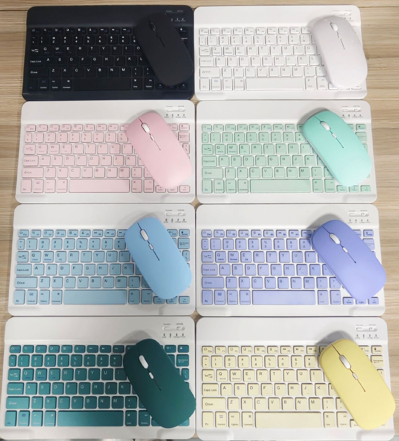 Keyboard Spanyol nirkabel, untuk iPad 2024 Air Pro 11 10.9 Keypad magnetik 10 inci Keyboard Bluetooth Universal dapat diisi ulang