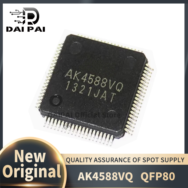 (5-10 stuk) 100% Nieuwe originele AK4588VQ AK4588 QFP-80 Chipset