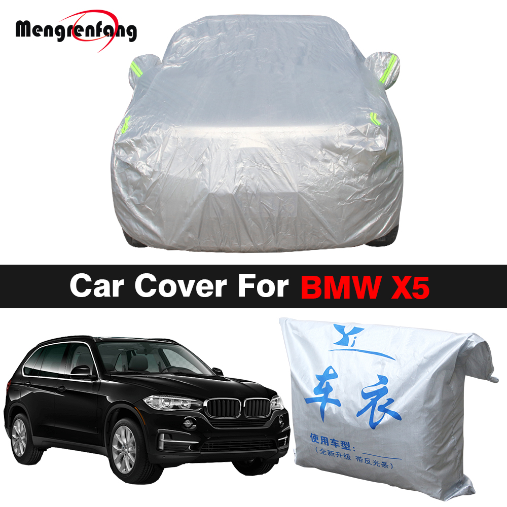 Capa completa do carro para bmw x5 2000-2022 ao ar livre anti-uv sombra de sol chuva neve proteção contra vento suv capa todos os climas adequado