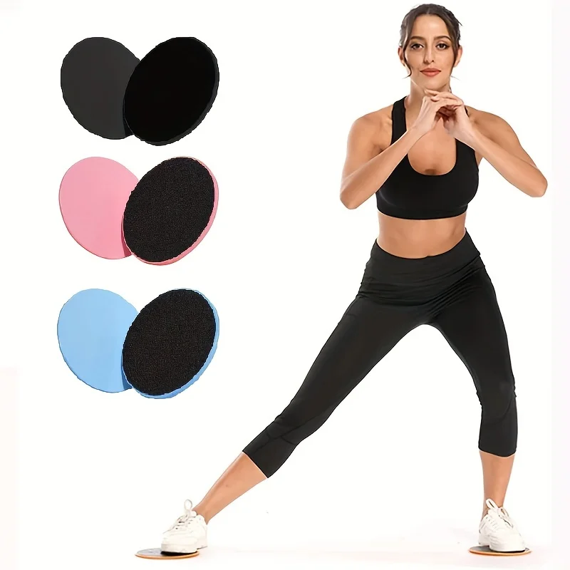 Discos deslizantes de Yoga para piezas, almohadillas deslizantes para pies, equipo de entrenamiento para entrenamiento Abdominal, moldeador corporal, 2 unidades