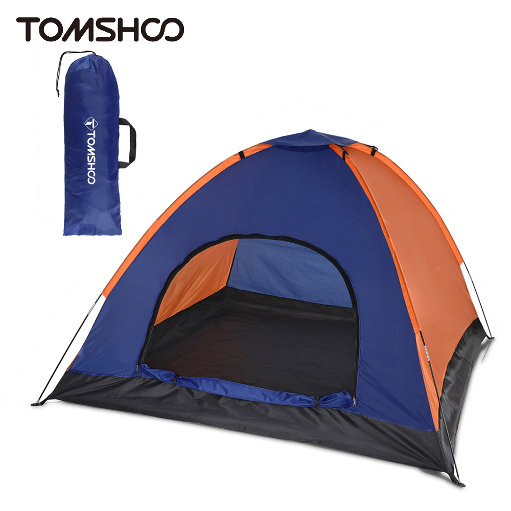TOMSHOO tenda berkemah ringan untuk orang, tenda memancing luar ruangan dengan lalat hujan, tenda berkemah, mendaki pantai dan mendaki gunung untuk keluarga