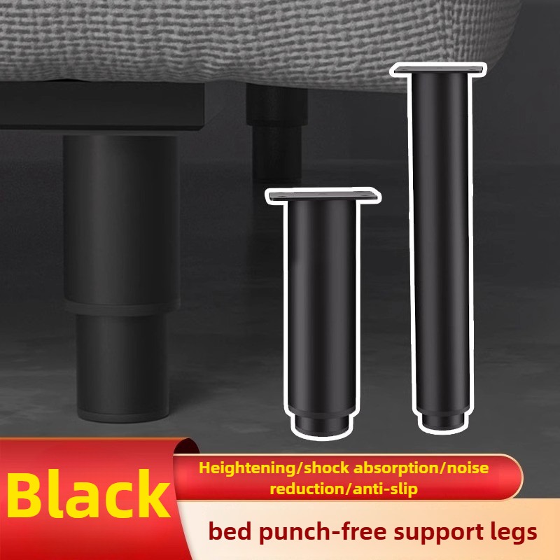 1 pièce Pied de support réglable pour lit, en acier laminé à froid, pour meubles et canapés, avec support de charge inférieur