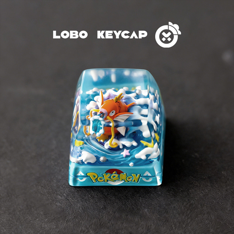 Pokemon Keycap Magikarp Gengar Esc Pengganti Keycap Resin Anime Kawaii Dekorasi untuk Keyboard Mekanis Anime Mengumpulkan Model Mainan Hadiah