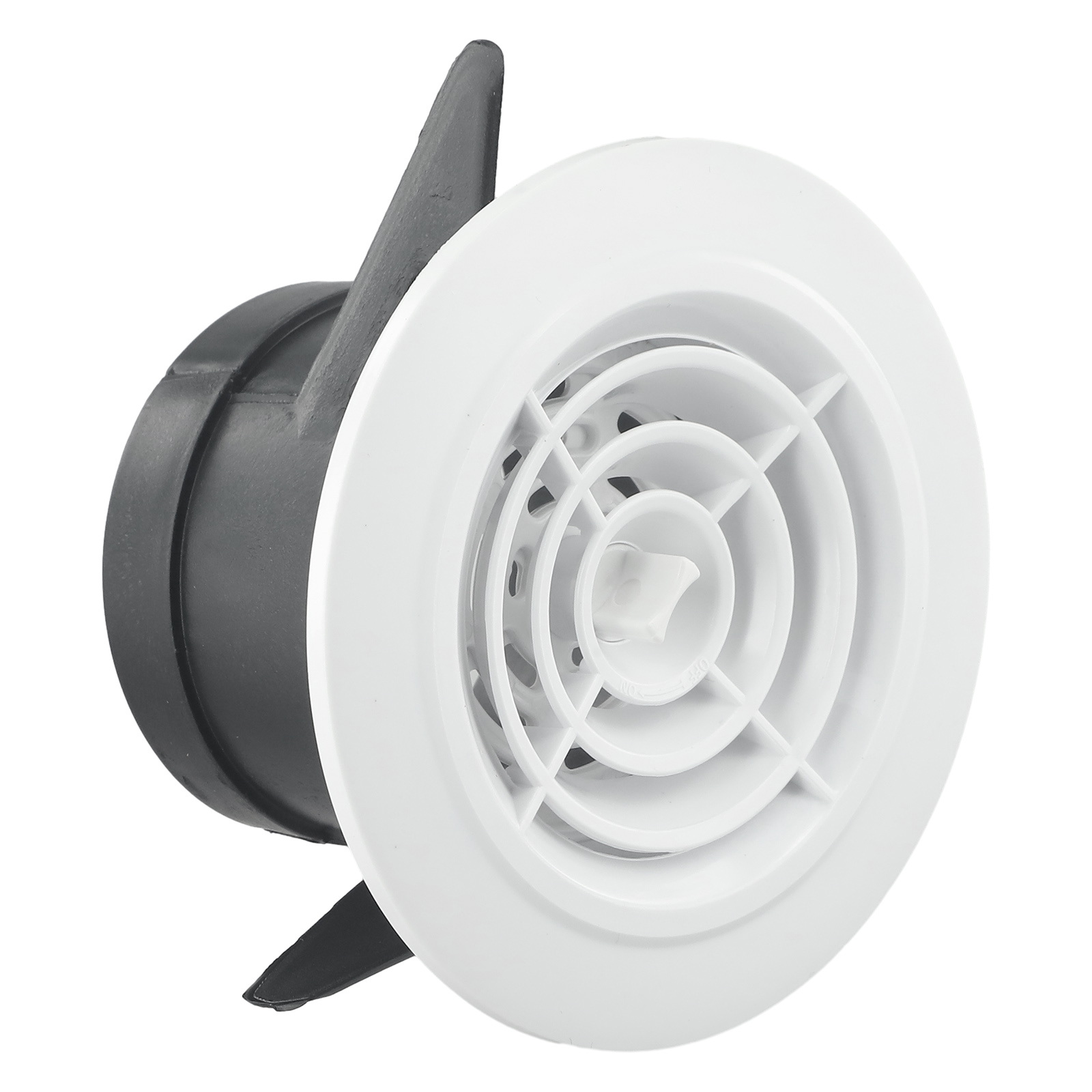 Runde, verstellbare Lüftungsschlitze für Wand- und Deckenmontage, Lüftungsgitter für den Innenbereich, 75 mm/100 mm/125 mm/150 mm/200 mm