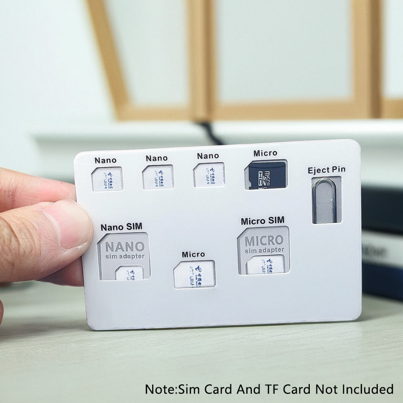 ชุดอะแดปเตอร์ซิมการ์ดและเคสใส่ซิมการ์ด NANO พร้อมเข็มหมุดโทรศัพท์ ซิมคุณภาพ ชุดแปลงสําหรับซิมการ์ดนาโนไมโคร