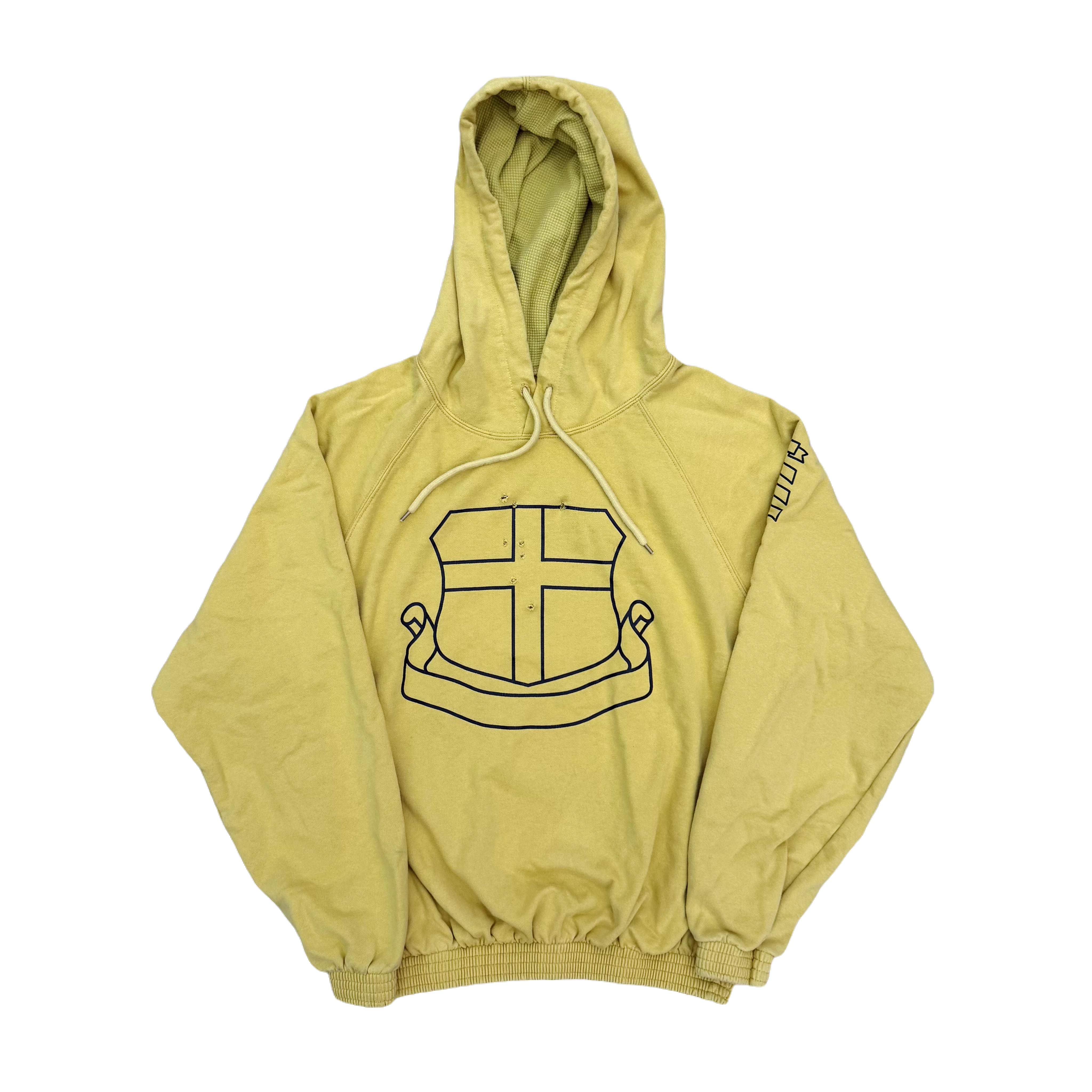 Nieuwe luxe gele schildnummer 9 N9 gezichtspullover hoodies hoody hooded sweatshirts fluwelen katoen dikke fleece Aziatische E216