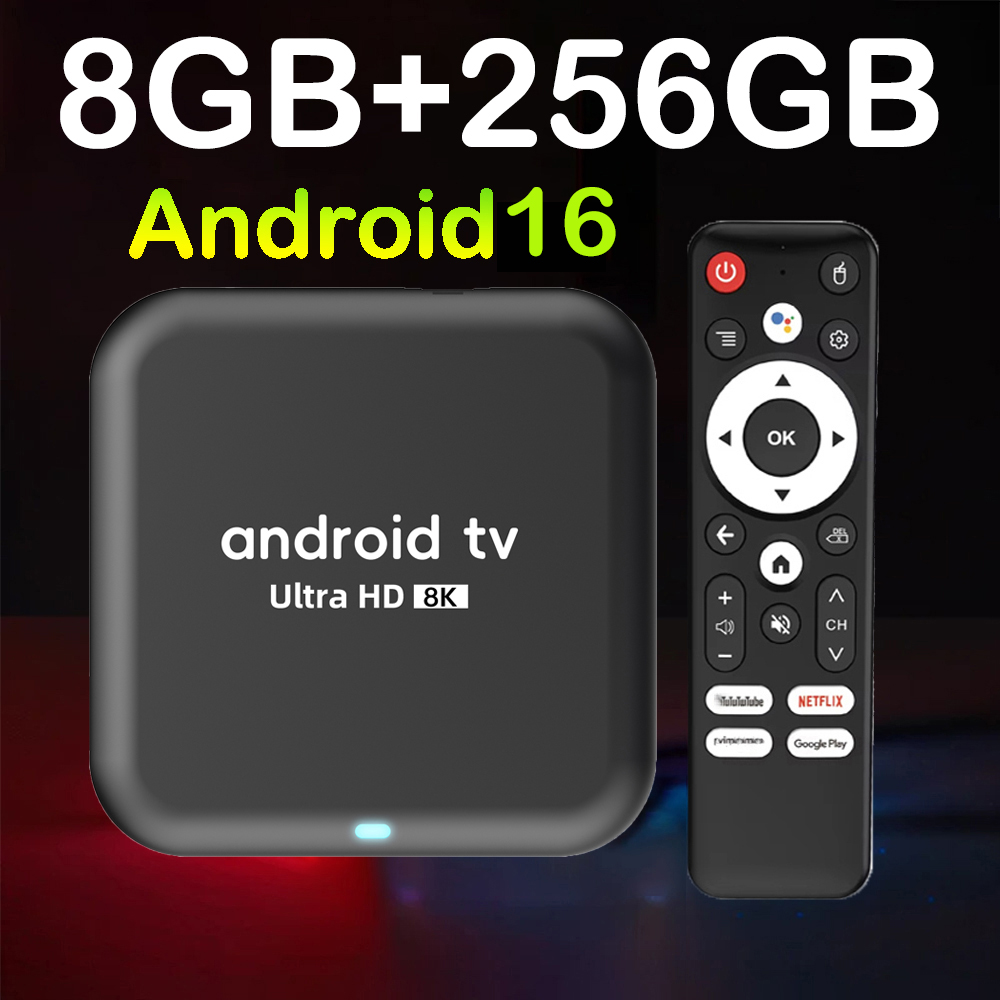 Smart TV Box 2026 Android 16 Q18 RK3518 Dual Wifi 5G Wifi6 Google Assistant 8K Video BT6.0 Netflix 8GB 128GB 256GB Odtwarzacz Multimedialny