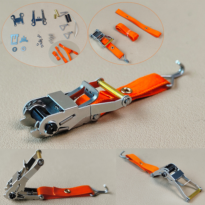 Kargo tali tegangan simulasi Tensioner tetap untuk 1/10 RC Track truk Traxxas TRX4 Defender AXIAL SCX10 1/14 Tamiya RC truk 770S