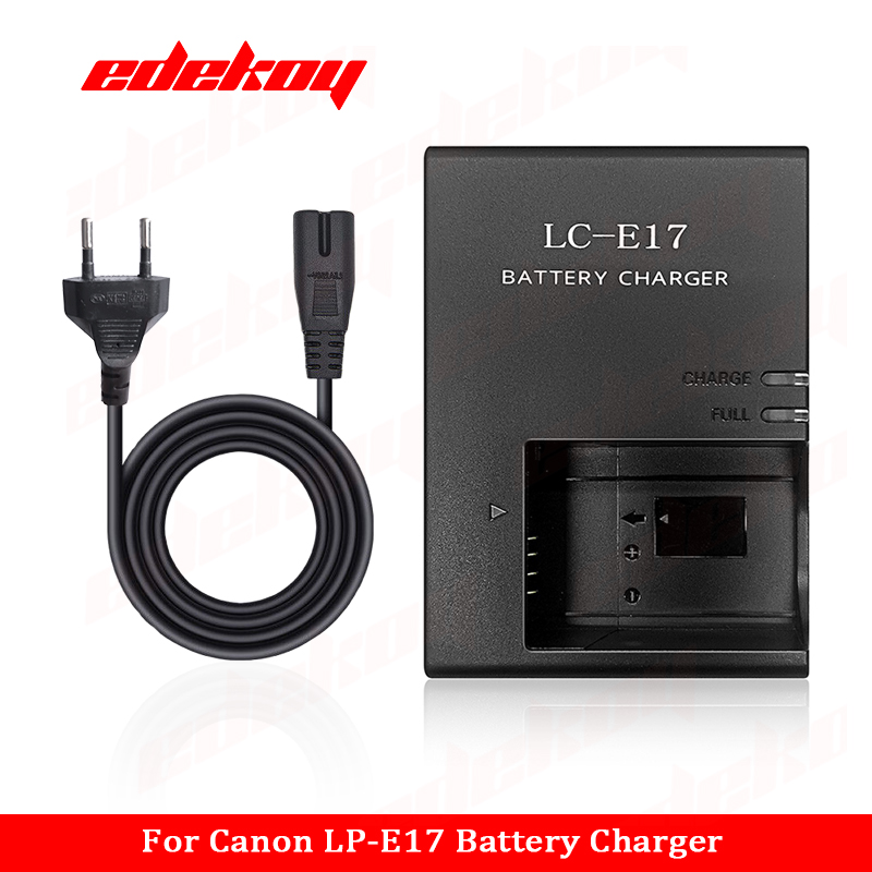 Pengisi Daya Baterai LC-E17 LP-E17 Kompatibel dengan Canon EOS Rebel T7i, T6i, T6s, SL3, SL2, 77D, 9000D, 8000D, 800D, 760D, 750D.