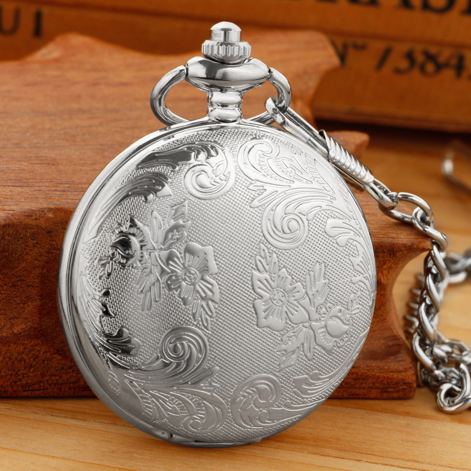 Relojes de bolsillo de marca superior, colgante analógico, regalos para hombres y mujeres, relojes de bolsillo de cuarzo, collar con cadena