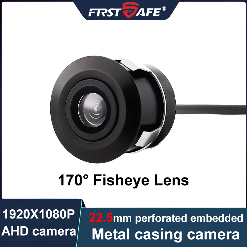 Cámara de Visión Trasera Integrada de 22.5MM, Impermeable, con Visión Nocturna LED, Diseño Empotrado, Lente de Monitoreo de Seguridad Universal para Reversa de Automóviles