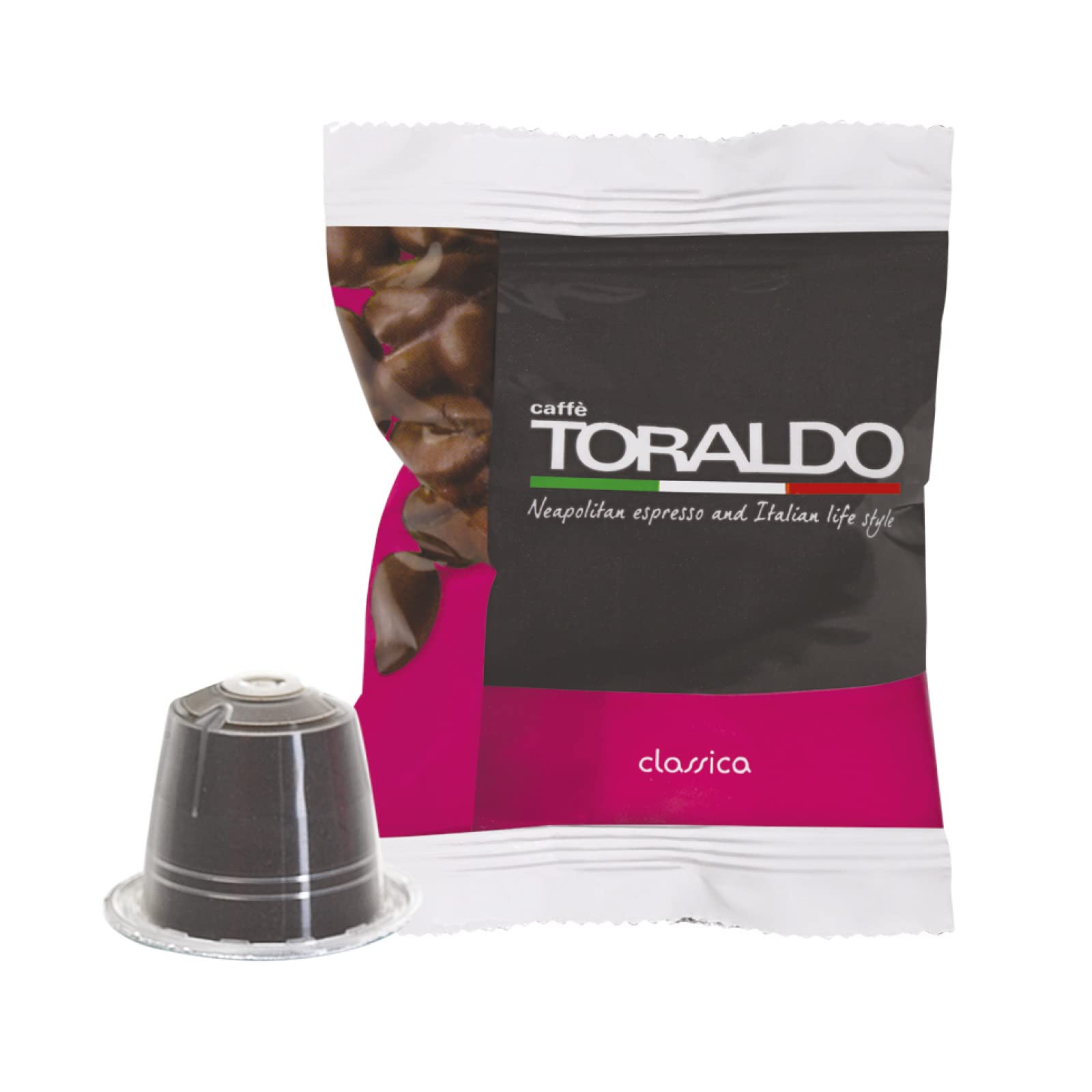 CAFÉ TORALDO Nespresso |   Cápsulas Compatibles Nespresso * (100 Unidades, Mezcla Clásica)