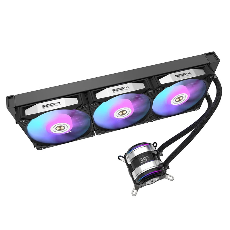 Alseye PC Water Cooling Liquid CPU Cooler เคสเล่นเกมพัดลมระบายความร้อน
