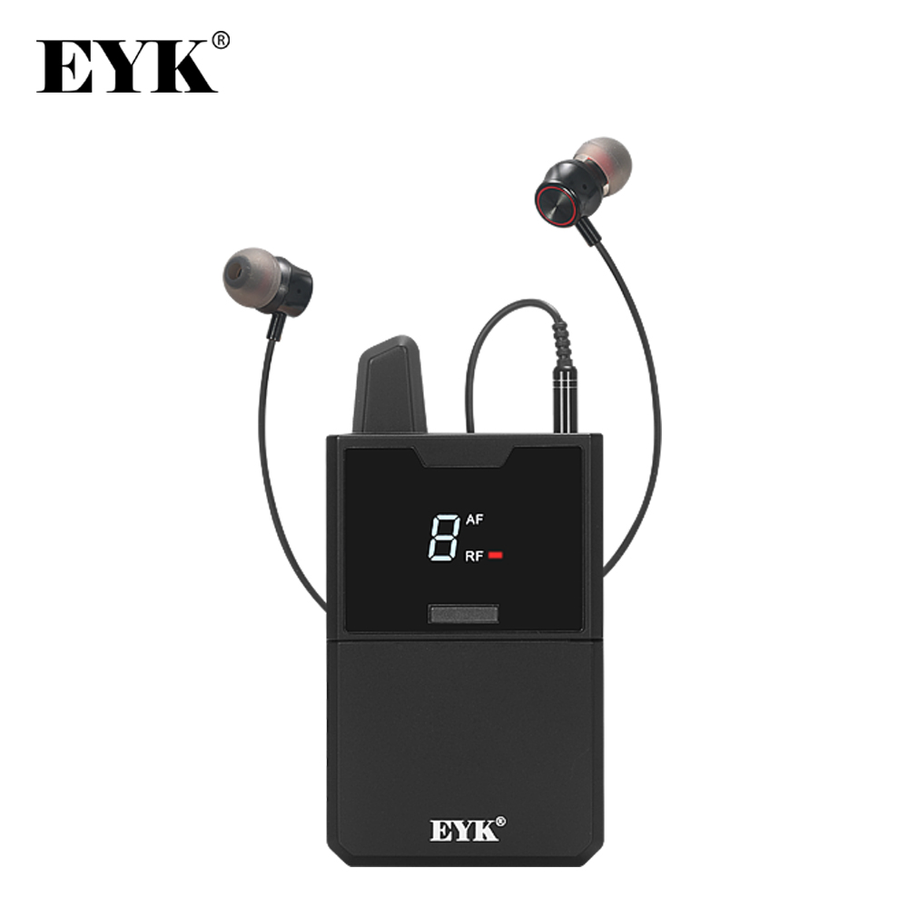 Bodypack-Système de moniteur de scène sans fil UHF, récepteur pour EYK EM802, canaux de touristes professionnels, écouteurs intra-auriculaires