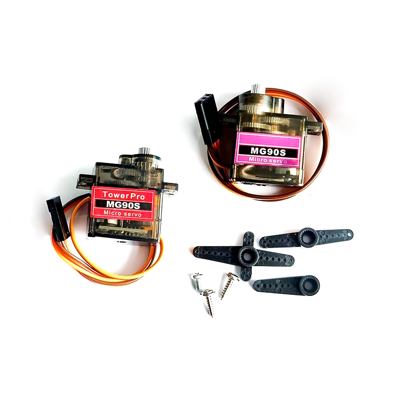 Tilt steering gear copper tooth SG90 upgrade MG90S metal/plastic gear digital (9g size) 14g mini servo