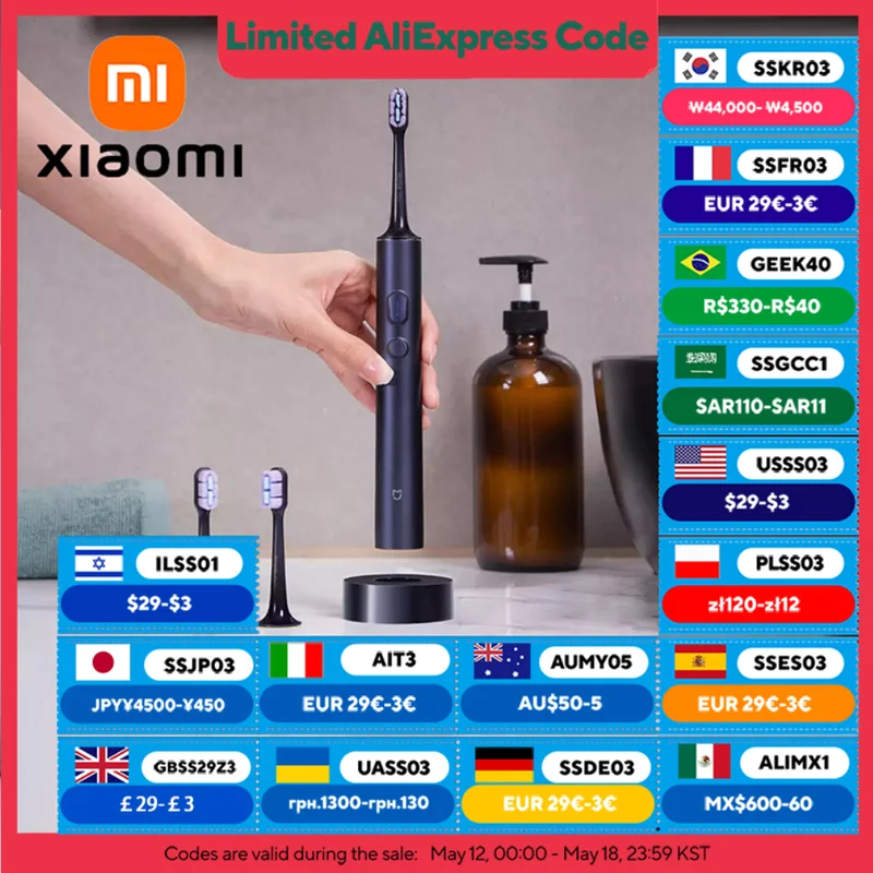 XIAOMI MIJIA Sonic электрическая зубная щетка T700 ультразвуковая вибрация отбеливание зубов щетка для чистки полости рта умное приложение электрическая зубная щетка