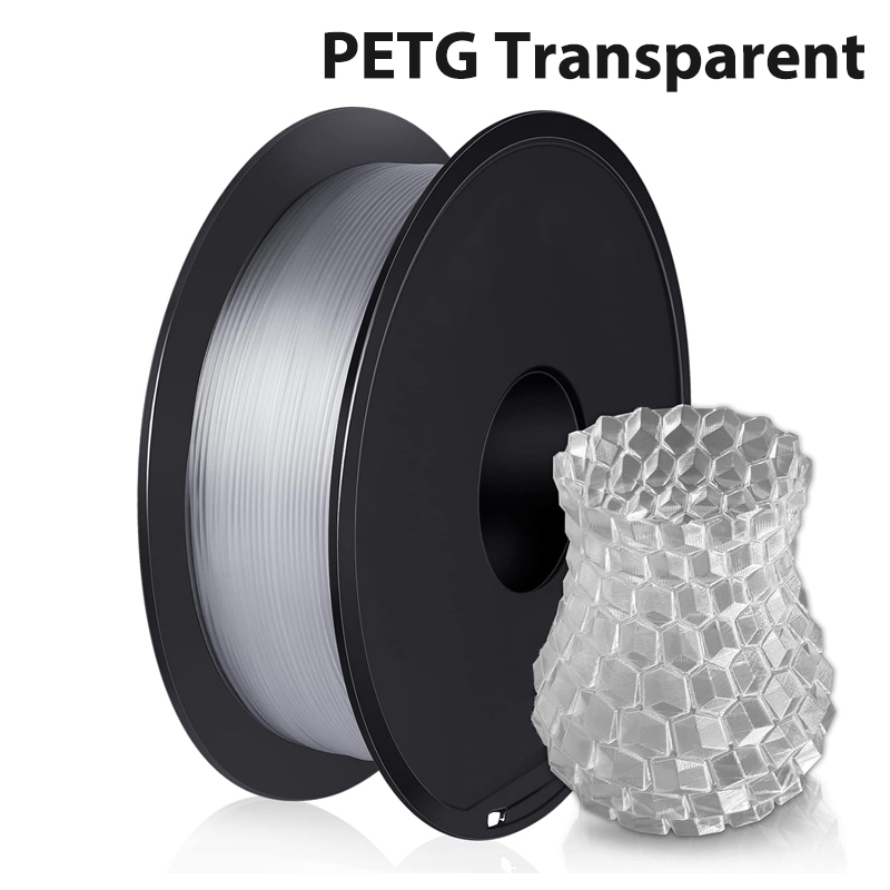 Filament PETG Przezroczysty 1.75mm Filament do Drukarek 3D Materiały PETG Przezroczysty filament do drukarek 3D 250g 500g 1Kg