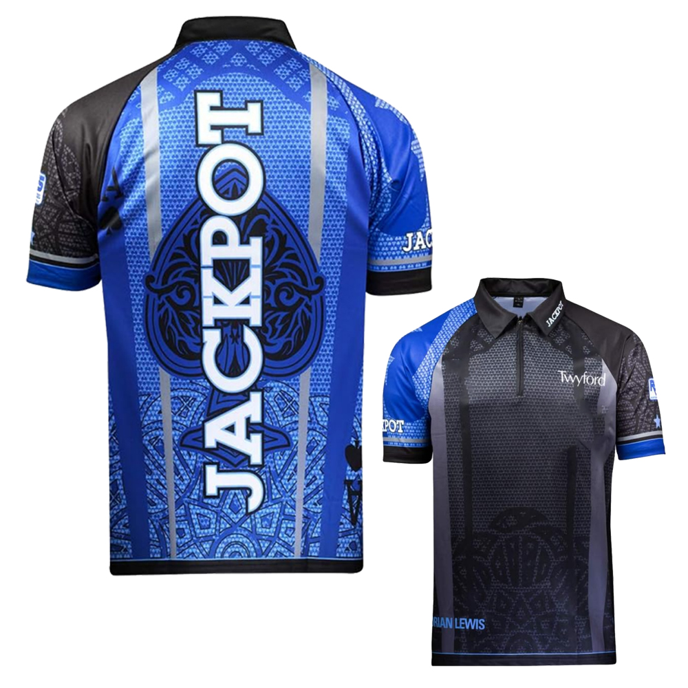 Coolplay Adrian 'Jackpot' Lewis Pro Darts Shirt Darts sweatshirt darts zipper POLO shirt Sports Men's T-Shirt Kid's Clothing