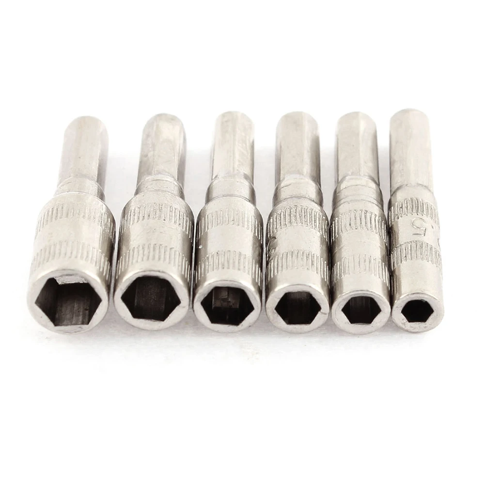 6 sztuk 6 punkt Hex Socket 6 w 1 2.5/3/3/4/4//5mm H4 śrubokręt nasadkowy 4mm nakrętka boczne gniazdo narzędzie ręczne do naprawy gniazdo śruby