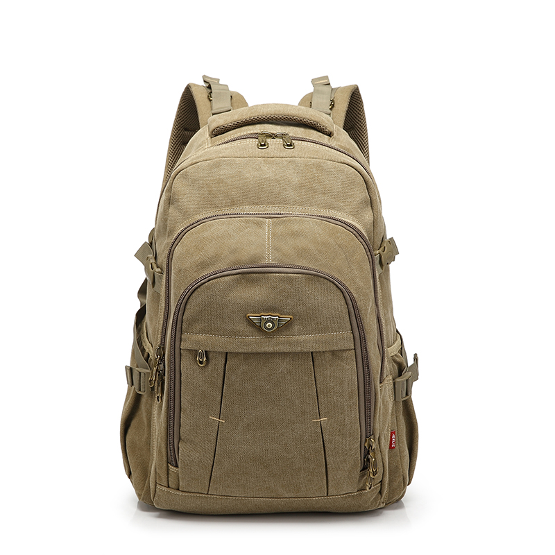 Vintage Leinwand 17.3/15,6 zoll Laptop Rucksack Zipper Rucksäcke Reise Schulter Mochila Notebook Schulranzen Hochschule Schule Taschen