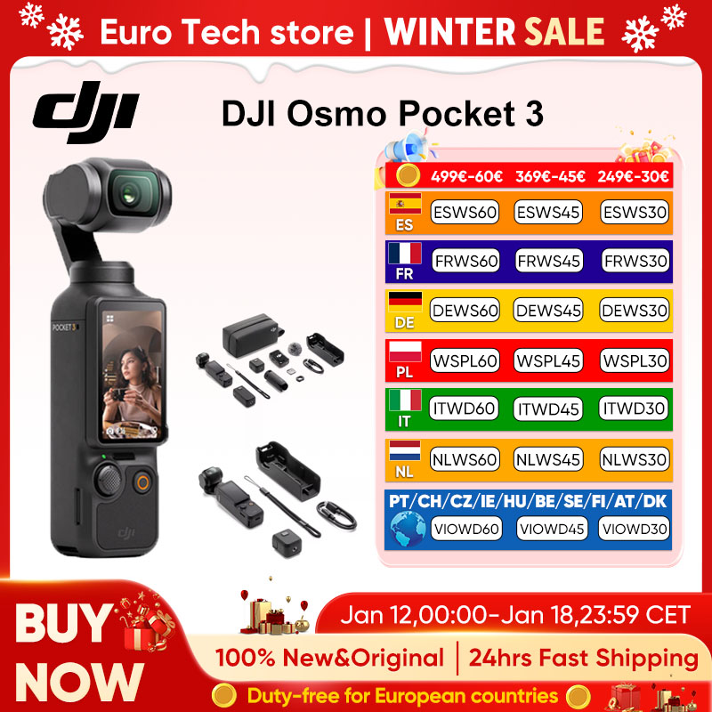 DJI Osmo Pocket 3-Caméra à cardan 1 "CMOS, original, tout neuf, en stock