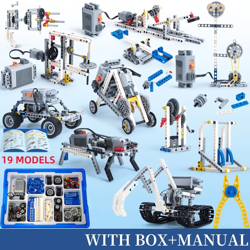 STEM MOC Bauset, technische kreative Montagesteine, pädagogisches DIY-Modell, Lernspielzeug, Weihnachtsgeschenk