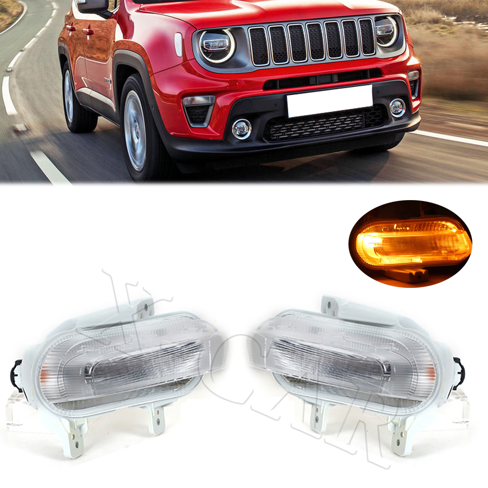 Feux antibrouillard pour pare-choc avant de voiture, feux de conduite, feux de jour, pour Jeep Renegade 2019 2020
