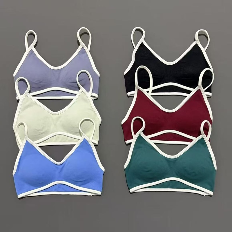 HISTELLO Ignite Bra Seamless Support Breathable Comfortable Backless Solid Color Women Yoga Gym Workout Fitness Sports Clothes