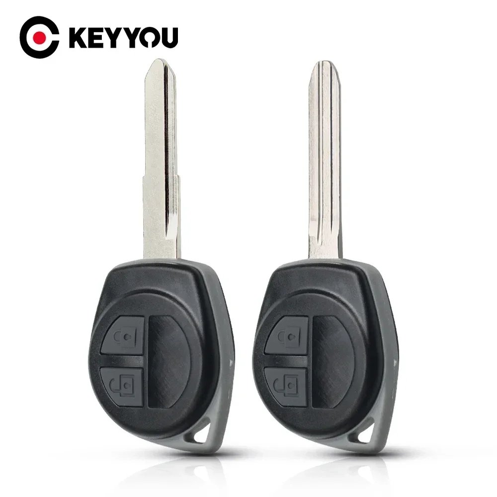 KEYYOU 2-przyciskowy zamiennik zdalnego kluczyka samochodowego do Suzuki Grand Vitara SWIFT z gumowym przyciskiem Fob HU133R/TOY43 Blade