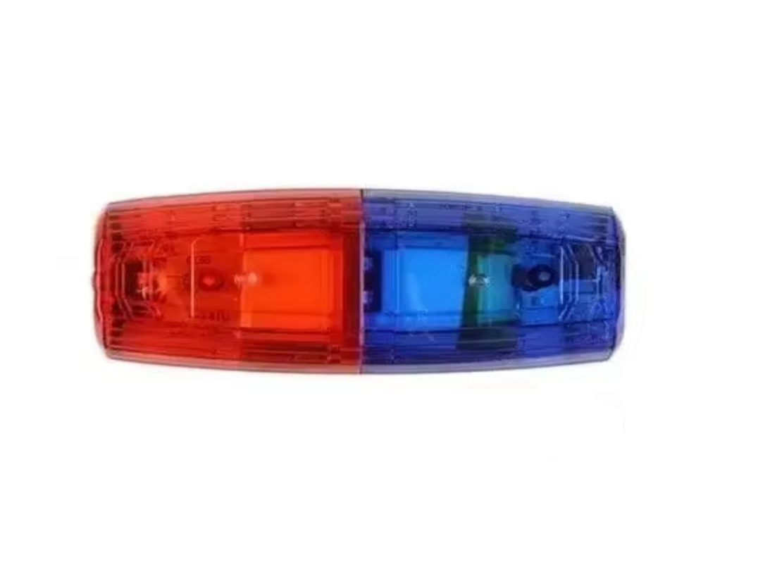 Luz LED Roja/Azul para Hombro de Policía, Luz de Seguridad para Trabajadores de Saneamiento, Alarma de Patrulla, Luz Estroboscópica de Señalización, Luz de Advertencia