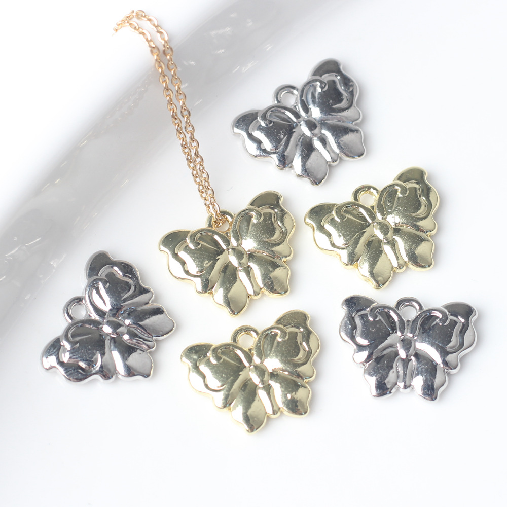 10pcs/lot 15*12MM Zinc Alloy Charms Simple Butterfly Pendant for DIY Racelet Necklace Jewelry Accessories
