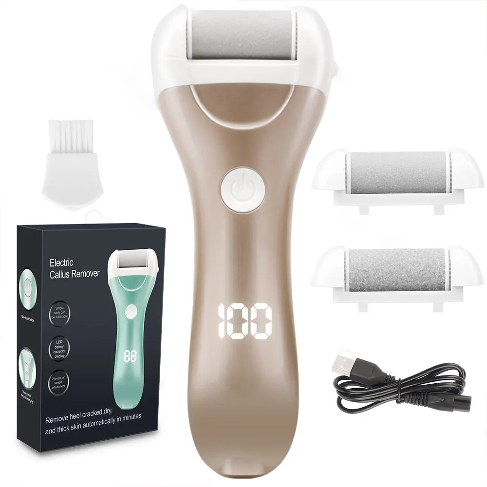 Oplaadbare elektrische voetslijper - USB-aangedreven eeltverwijderaar met instelbare snelheden, voor pedicure en zelfzorg voor mannen en vrouwen