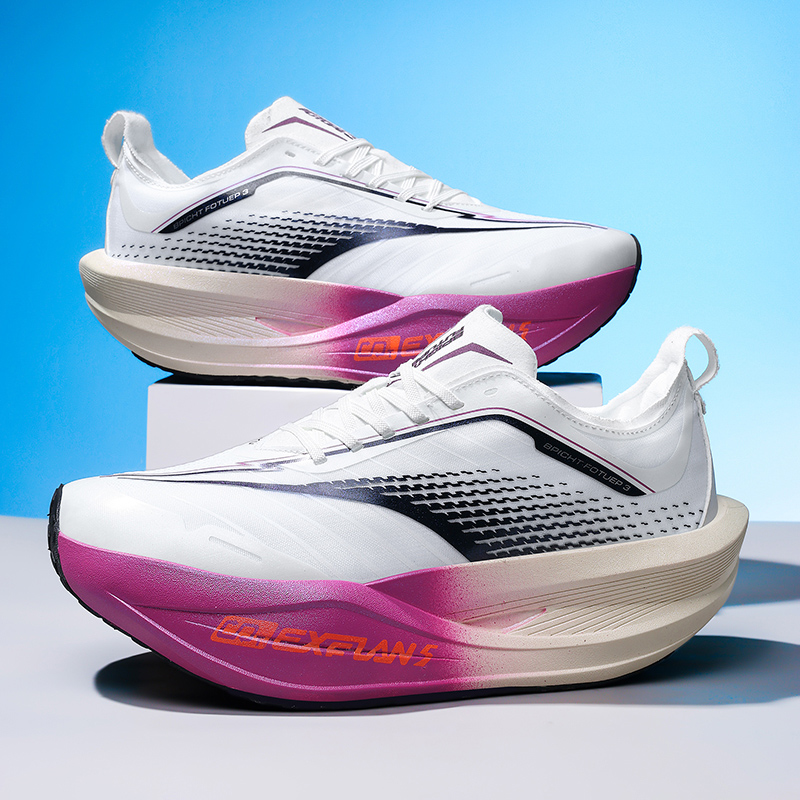 Buty do biegania maratońskiego, męskie, sportowe, na co dzień, na zewnątrz, z włóknem węglowym, amortyzujące, wytrzymałe, unisex, wygodne, sportowe sneakersy.
