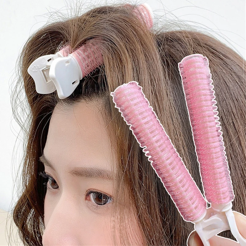 Natürliche Haarwurzel, flauschige Clips, lockige Lockenwickler und Culers, Pony, Haar-Styling-Clip, Haare, faules koreanisches Styling-Zubehör, Schwarz