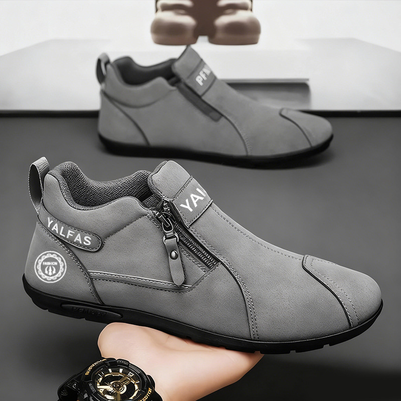 2026 Nieuwe herfst winter heren casual schoenen Lichtgewicht instappers Platte werkschoenen Loafers
