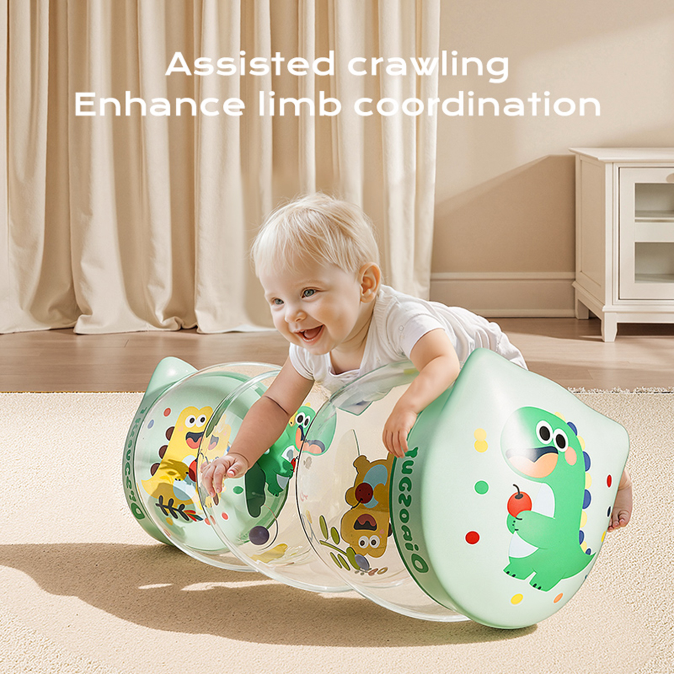 1PC Anfänger Crawl Along Baby Roller & Drop Labyrinth Tummy Time Activity Center